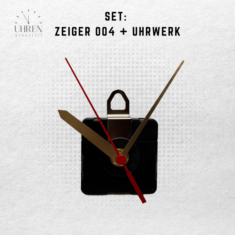 Lautloses Quarz-Uhrwerk mit Zeigersatz Lautloses Quarz-Uhrwerk mit Zeigersatz