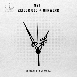 Lautloses Quarz-Uhrwerk mit Zeigersatz