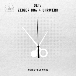 Lautloses Quarz-Uhrwerk mit Zeigersatz