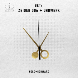Lautloses Quarz-Uhrwerk mit Zeigersatz
