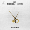 Lautloses Quarz-Uhrwerk mit Zeigersatz