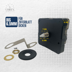 Lautloses Quarzuhrwerk 16 mm