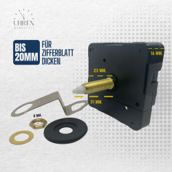 Lautloses Quarzuhrwerk 31 mm