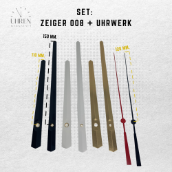 Lautloses Quarz-Uhrwerk mit Zeigersatz