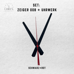 Lautloses Quarz-Uhrwerk mit Zeigersatz