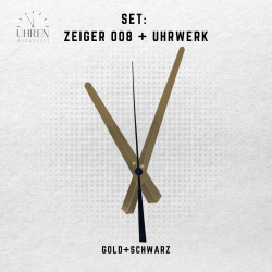 Lautloses Quarz-Uhrwerk mit Zeigersatz