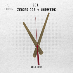 Lautloses Quarz-Uhrwerk mit Zeigersatz