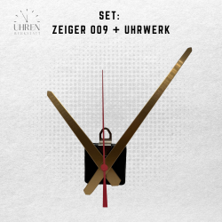 Lautloses Quarz-Uhrwerk mit Zeigersatz