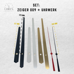 Lautloses Quarz-Uhrwerk mit Zeigersatz