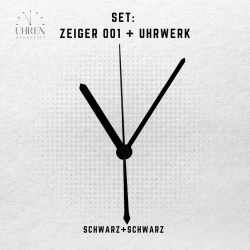 Lautloses Quarz-Uhrwerk mit Zeigersatz