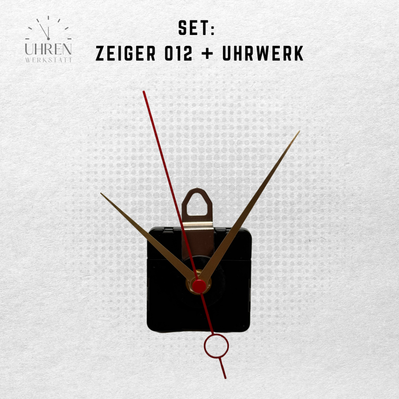 Lautloses Quarz-Uhrwerk mit Zeigersatz Lautloses Quarz-Uhrwerk mit Zeigersatz