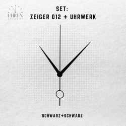 Lautloses Quarz-Uhrwerk mit Zeigersatz