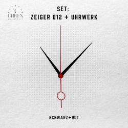Lautloses Quarz-Uhrwerk mit Zeigersatz