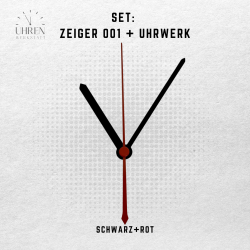Lautloses Quarz-Uhrwerk mit Zeigersatz