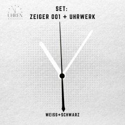Lautloses Quarz-Uhrwerk mit Zeigersatz