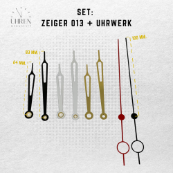 Lautloses Quarz-Uhrwerk mit Zeigersatz