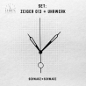 Lautloses Quarz-Uhrwerk mit Zeigersatz