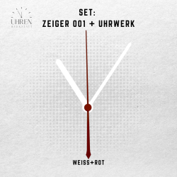 Lautloses Quarz-Uhrwerk mit Zeigersatz