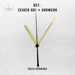 Lautloses Quarz-Uhrwerk mit Zeigersatz