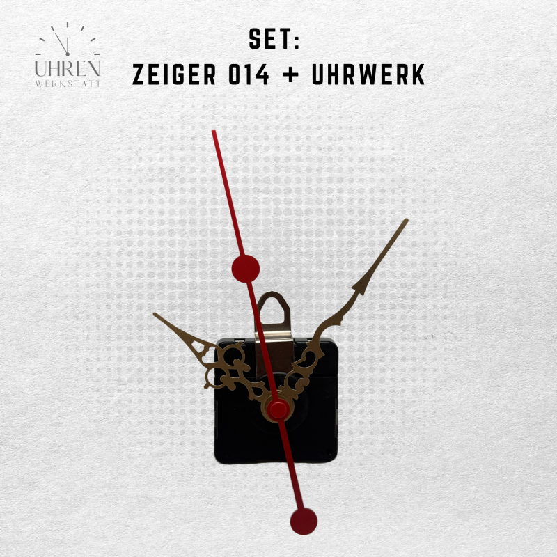 Lautloses Quarz-Uhrwerk mit Zeigersatz Lautloses Quarz-Uhrwerk mit Zeigersatz