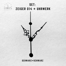 Lautloses Quarz-Uhrwerk mit Zeigersatz