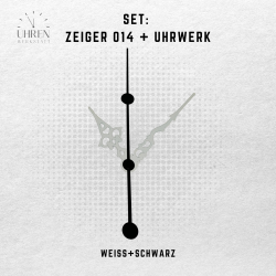 Lautloses Quarz-Uhrwerk mit Zeigersatz
