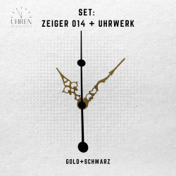 Lautloses Quarz-Uhrwerk mit Zeigersatz