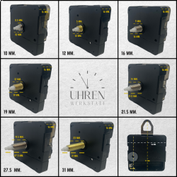 Lautloses Quarz-Uhrwerk mit Zeigersatz