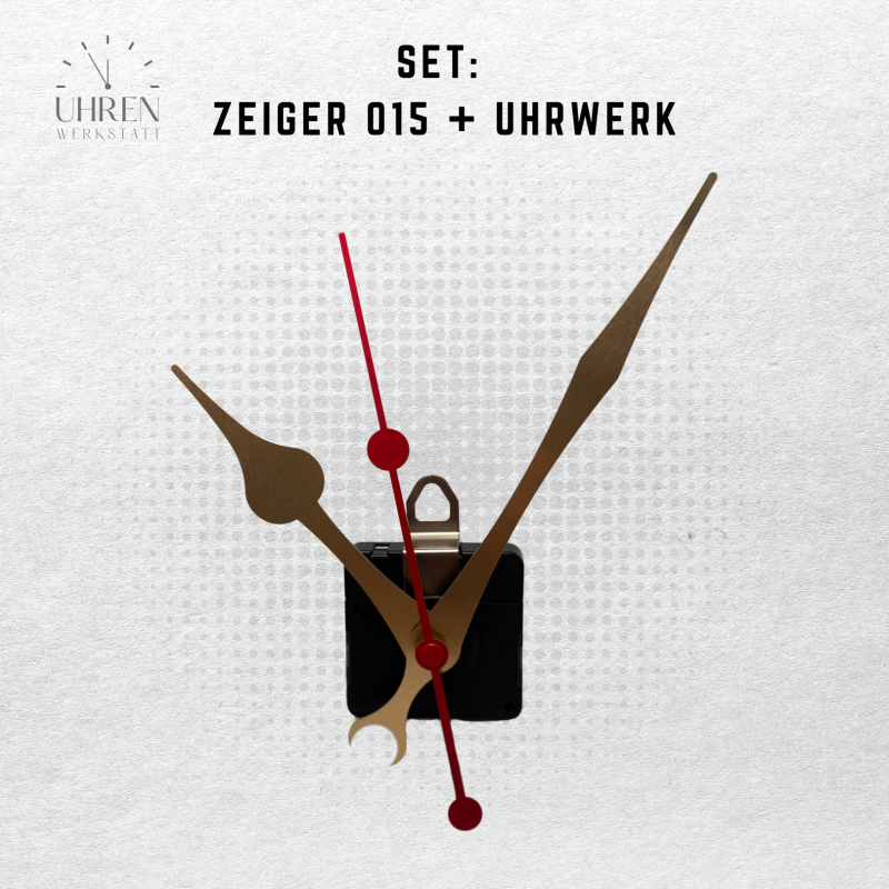 Lautloses Quarz-Uhrwerk mit Zeigersatz Lautloses Quarz-Uhrwerk mit Zeigersatz