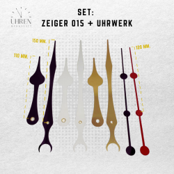 Lautloses Quarz-Uhrwerk mit Zeigersatz