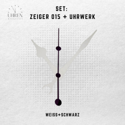 Lautloses Quarz-Uhrwerk mit Zeigersatz