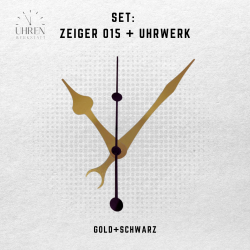 Lautloses Quarz-Uhrwerk mit Zeigersatz