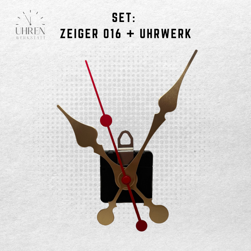 Lautloses Quarz-Uhrwerk mit Zeigersatz Lautloses Quarz-Uhrwerk mit Zeigersatz