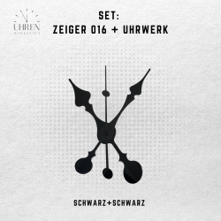 Lautloses Quarz-Uhrwerk mit Zeigersatz
