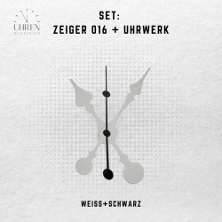 Lautloses Quarz-Uhrwerk mit Zeigersatz