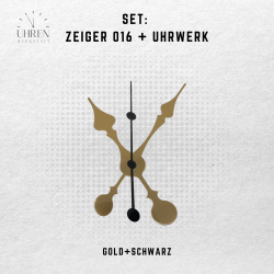 Lautloses Quarz-Uhrwerk mit Zeigersatz