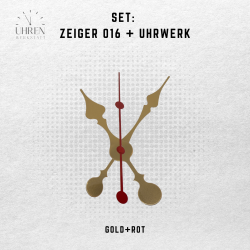 Lautloses Quarz-Uhrwerk mit Zeigersatz