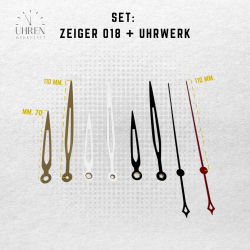 Lautloses Quarz-Uhrwerk mit Zeigersatz