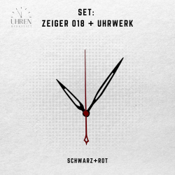 Lautloses Quarz-Uhrwerk mit Zeigersatz