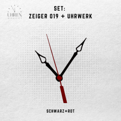 Lautloses Quarz-Uhrwerk mit Zeigersatz