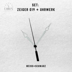 Lautloses Quarz-Uhrwerk mit Zeigersatz