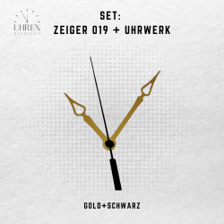 Lautloses Quarz-Uhrwerk mit Zeigersatz