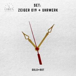 Lautloses Quarz-Uhrwerk mit Zeigersatz