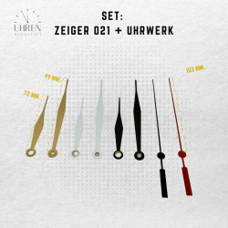 Lautloses Quarz-Uhrwerk mit Zeigersatz
