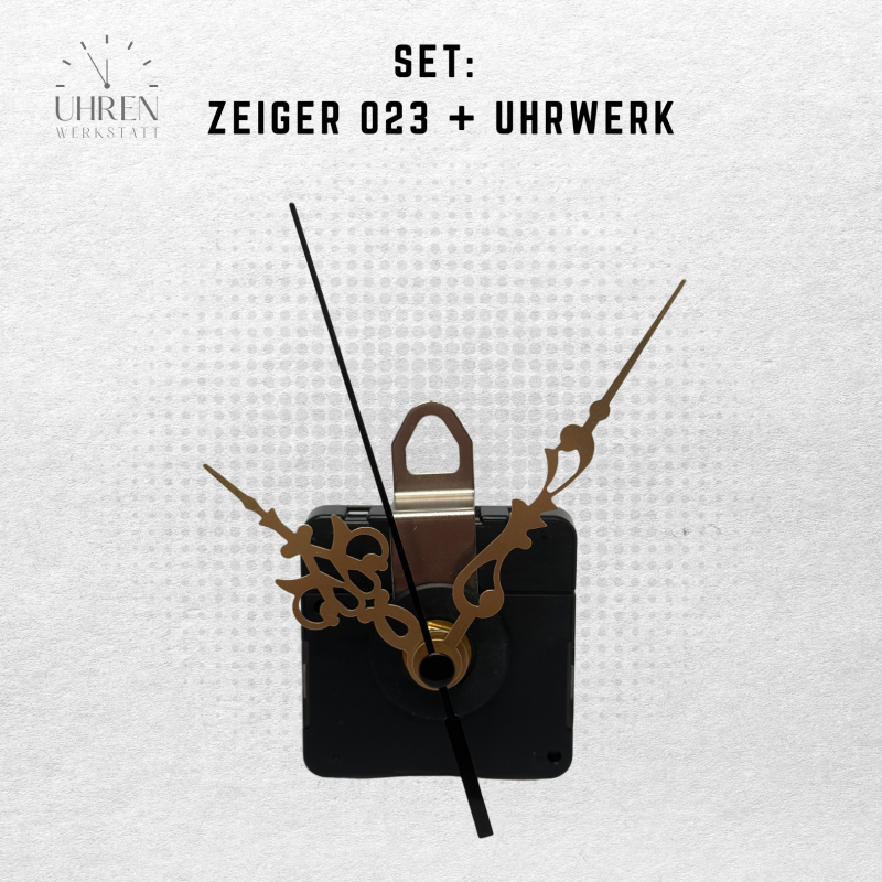 Lautloses Quarz-Uhrwerk mit Zeigersatz Lautloses Quarz-Uhrwerk mit Zeigersatz