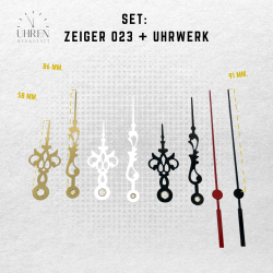 Lautloses Quarz-Uhrwerk mit Zeigersatz