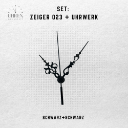 Lautloses Quarz-Uhrwerk mit Zeigersatz