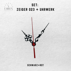 Lautloses Quarz-Uhrwerk mit Zeigersatz