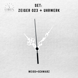 Lautloses Quarz-Uhrwerk mit Zeigersatz