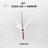 Lautloses Quarz-Uhrwerk mit Zeigersatz